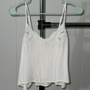 Classy white going out tank top